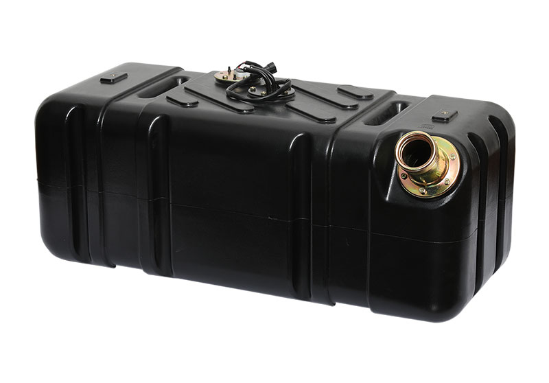 What is the most valuable safety feature incorporated into plastic fuel tanks to prevent leaks or fuel vapor emissions?